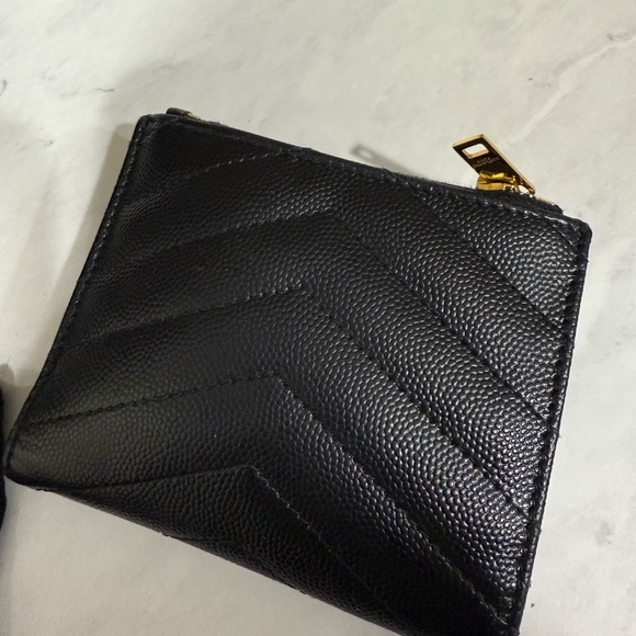 SAINT LAURENT BI-FOLD WALLET LEATHER - Picture 4 of 6